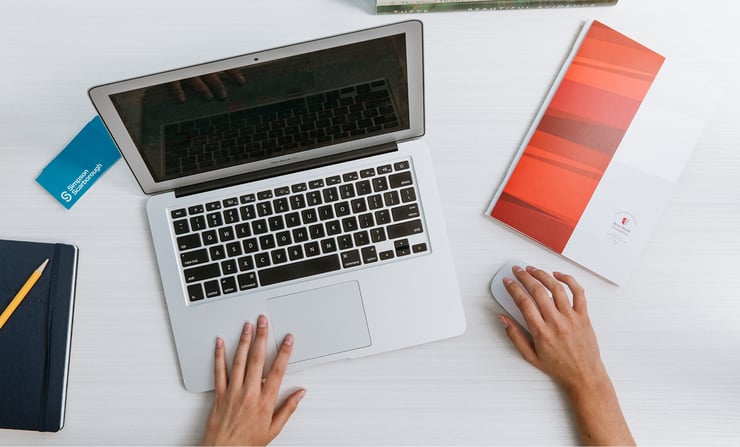 Person using a computer